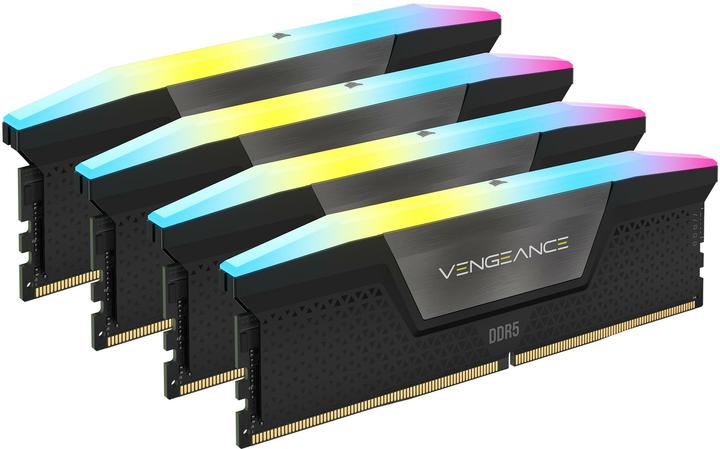Actual product image Corsair DDR5 64GB PC 6400 CL32 KIT (4x16GB) VENGEANCE RGB B retail (4 x 16GB, 6400 MHz, DDR5 RAM, DIMM)