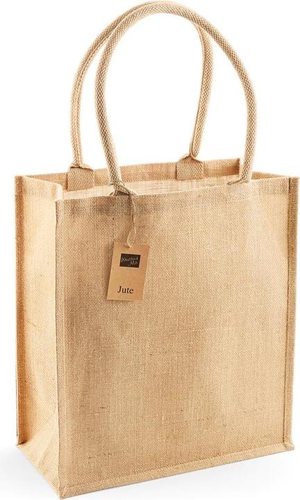 Produktbild Westford Mill Jute Boutique Einkaufstasche (19L) (2 StückPackung) (19 l)
