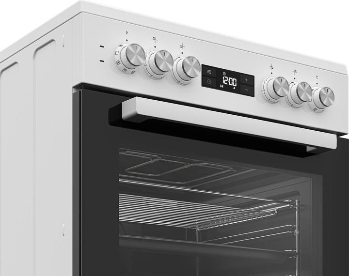 Produktbild Beko FSM 67320 GWS ws Standherd 60cm Ceran A 8 Heizarten Uhr