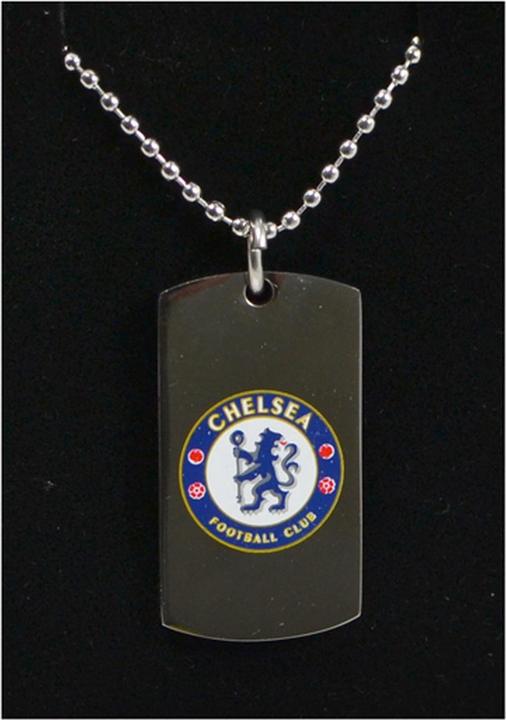 Chelsea FC Kette mit Erkennungsmarke Design (100% Silber)