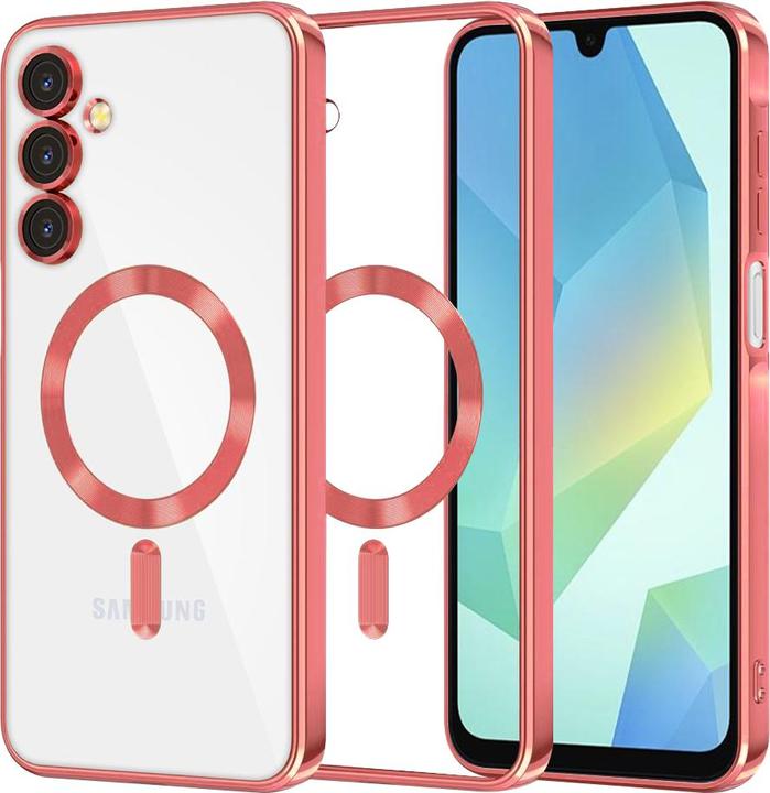 Image du produit Techsuit - Luxury Crystal MagSafe - Samsung Galaxy A16 4G / A16 5G - Red (Samsung Galaxy A16, Samsung Galaxy A16 5G)