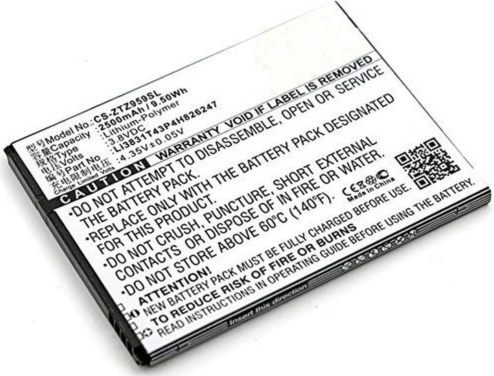 Produktbild AGI Akku kompatibel mit ZTE Grand X 3 LTE - Akku - 2.500 mAh