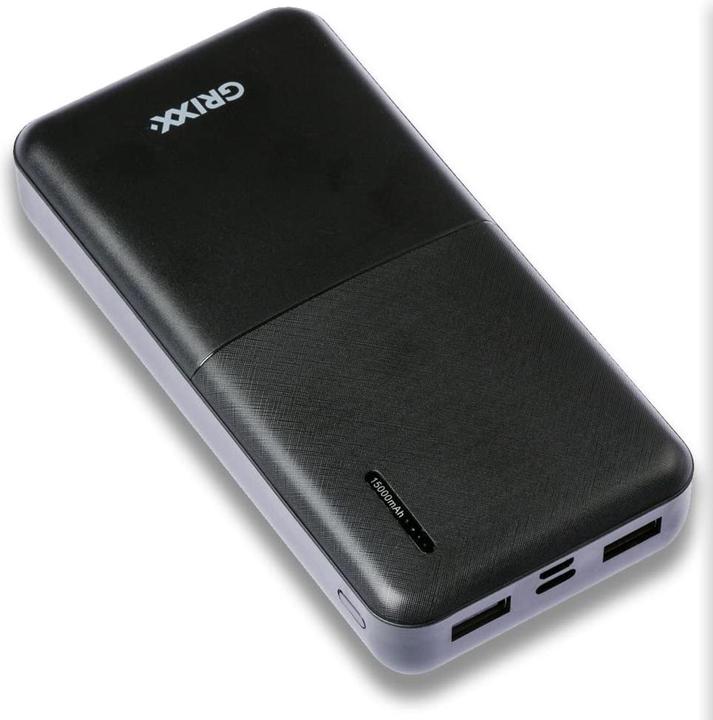 Immagine prodotto Grixx Powerbank 15000mAh Power Delivery Micro USB e USB-C Nero (15000 mAh, 55.50 Wh)