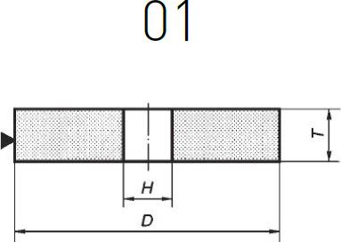 Produktbild Norton ŚCIERNICA-01 200mm x 20mm x 32mm 38A60L6VS3