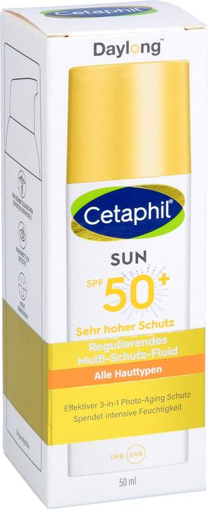 Image du produit Daylong Cetaphil sun SPF 50+ Fluide multi-protection visage, 50 ml Lotion (Lotion solaire, SPF 50+, 50 ml)