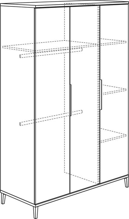 Actual product image Paidi Transland Ari nursery set 3-door wardrobe, cot and changing unit (Changing unit)