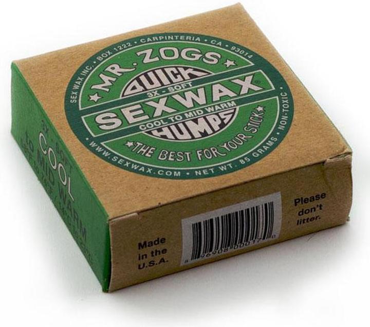 Image du produit Sex Wax Sexwax Quick Humps Surf Wax Cool/MidWarm 14-23° (VERT)