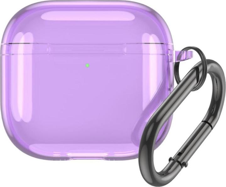 Produktbild Guess Airpods 4 Transparent Case - Purple (Kopfhörer Hülle)