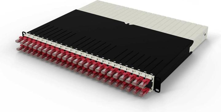 Actual product image PATCHBOX one / 8RU / Cat 6A, UTP, 0.8 m, red (UTP, CAT6a, 0.80 m)