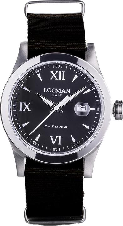 Actual product image Locman Italy Men's Watch Iceland black Ref. 0614A01 (Analogue wristwatch, 40 mm)