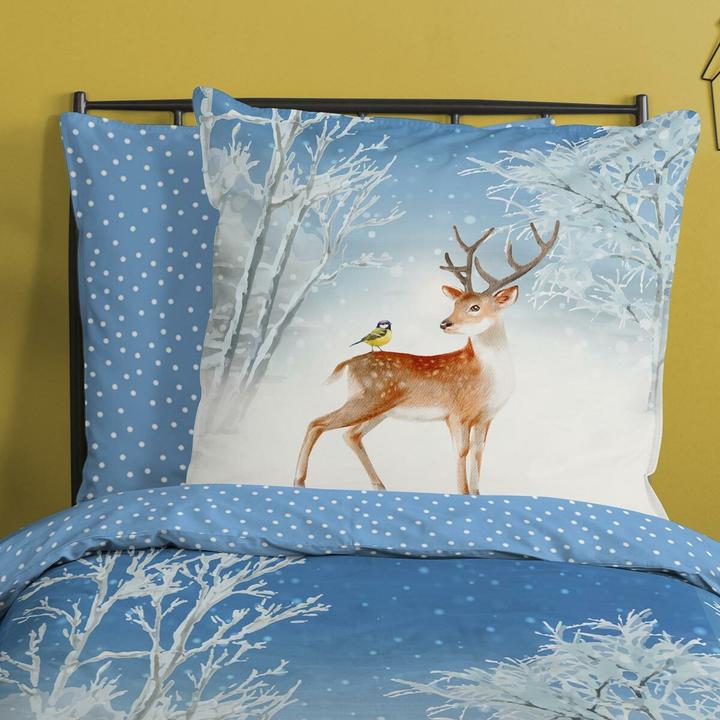 Image du produit Traumschlaf Chevreuil et moineau (Set de linge de lit, 135x200 cm + 80x80 cm)
