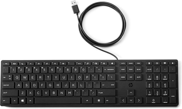 Actual product image HP Hally USB Slim Keyboard German (DE, Cable)
