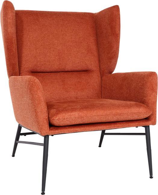 Produktbild Mendler Lounge-Sessel HWC-L62, Stoff/Textil Metall - terracotta-braun
