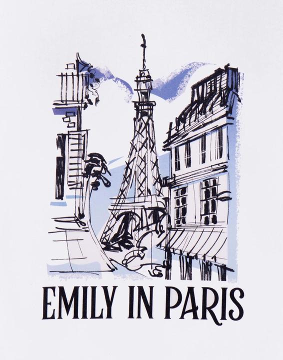Immagine prodotto Emily In Paris Maglietta a maniche corte Sketchy Cityscape Donna/Ladies (XXL)