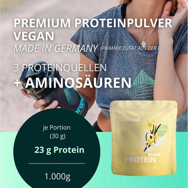 Produktbild Brandl Pure Protein Vegan (Vanille, 1 Stk., 1000 g)