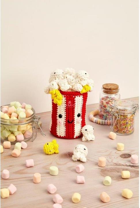 Image du produit DMC Cable kit de crochet Amigurumi Pop the corn, motif : Smiley, kit