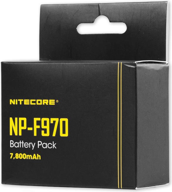 Actual product image Nitecore NP F970 Battery Pack 7800mAh 56.2Wh (Rechargeable battery)