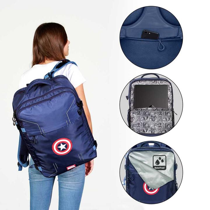 Immagine prodotto Karactermania Zaino da viaggio Mercury grande 47x23x33cm Ingranaggi