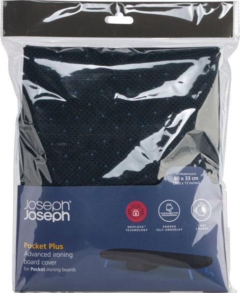Immagine prodotto Joseph Joseph Pocket Plus Ironing Board Cover 90x33cm, nero/blu