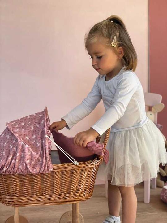 Immagine prodotto Egmont Kinderwagen geflochten mit Inhalt