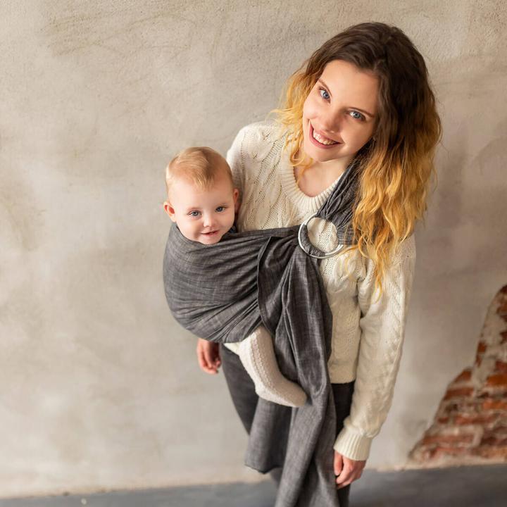 Produktbild Hoppediz Babytragetuch gewebter Ring-Sling (2 m)