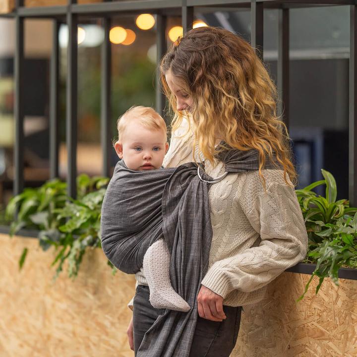 Produktbild Hoppediz Babytragetuch gewebter Ring-Sling (2 m)