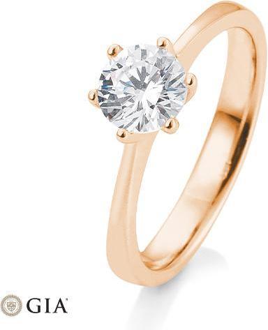 Actual product image Breuning 6 prong set 0.80-1.50 ct. (58, 585/14 K Gold)