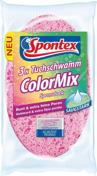 Spontex Tuchschwamm Color Mix 3er Pack
