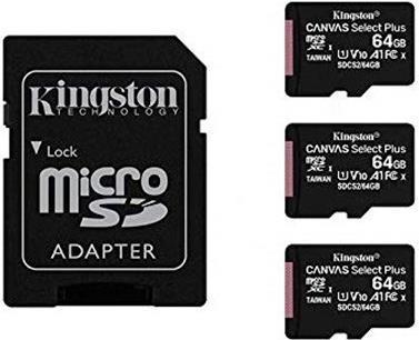 Image du produit Kingston Canvas Select Plus (64 Go, microSDXC, U1, UHS-I)