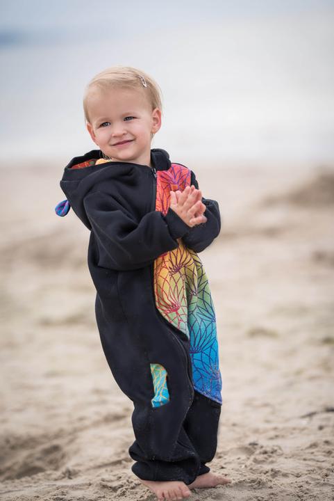 Produktbild Lennylamb Bear Romper - Rainbow Lotus (68)