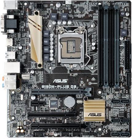 Produktbild ASUS B150M-Plus D3 (LGA 1151, Intel B150, mATX)