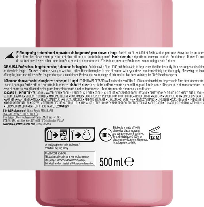 Produktbild L'Oréal Professionnel Serie Expert Pro Longer (500 ml, Flüssiges Shampoo)
