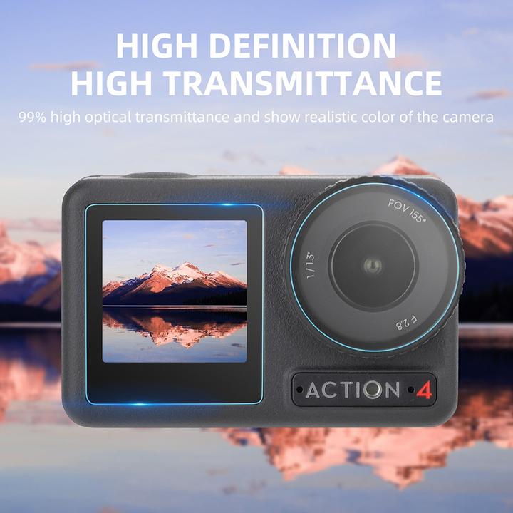 Actual product image Sunnylife 3 in 1 armoured glass set (Osmo Action 4)