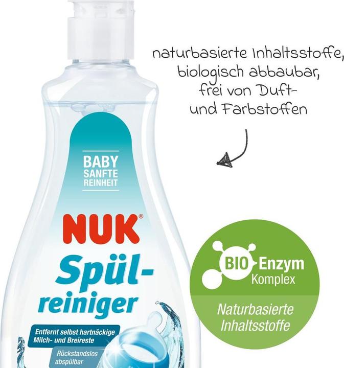 Immagine prodotto NUK Detergente per risciacquo 500ml per la pulizia di biberon e tettarelle (500 ml)