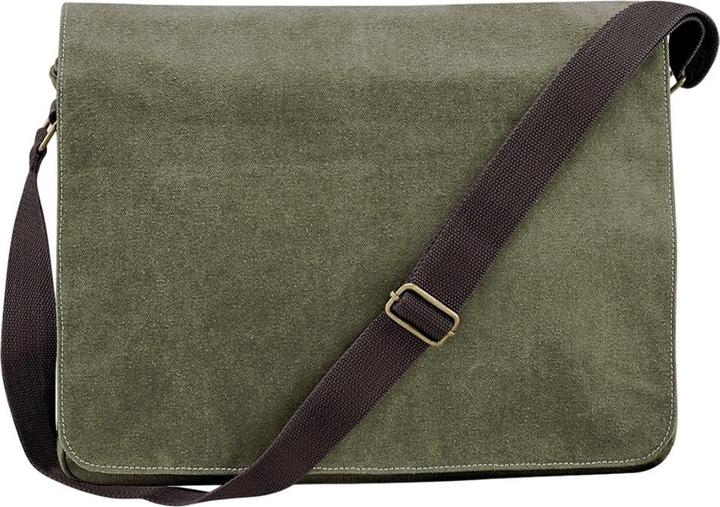 Actual product image Quadral Vintage Canvas Messenger Bag (14 l)