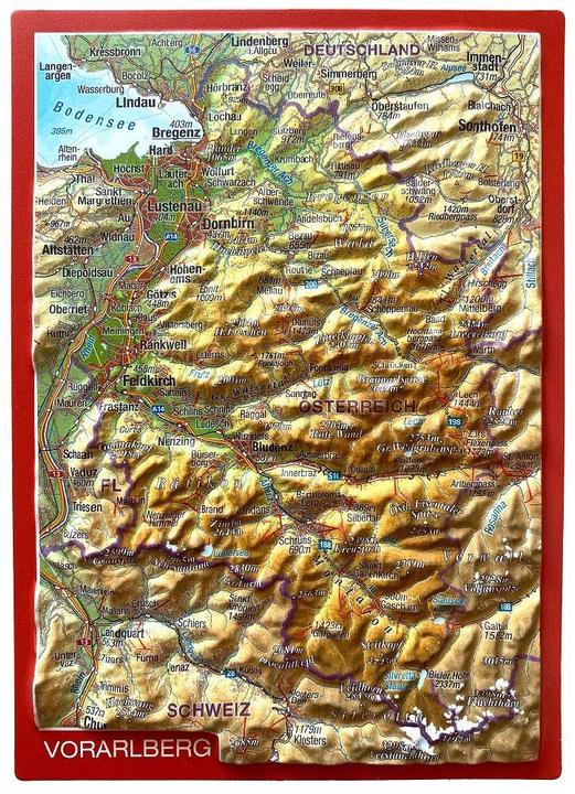 Produktbild Markgraf:Vorarlberg, Reliefpostkarte
