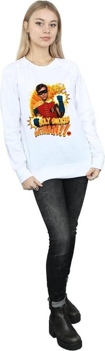 Actual product image Womens/Ladies Batman TV Series Holy Smokes Sweatshirt (L)