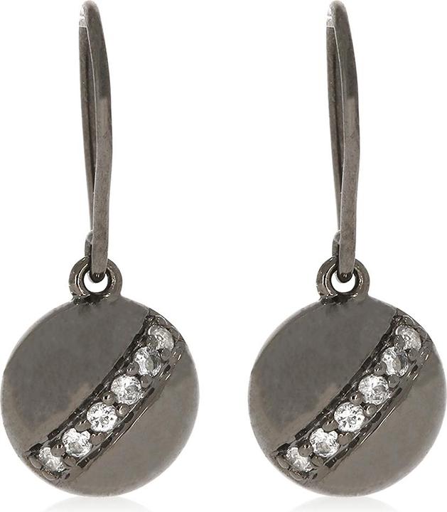 Produktbild Xen Ohrhänger mit 12 Weisstopase ca. 0,26 ct. Black Rhodium (925 Sterling Silber)