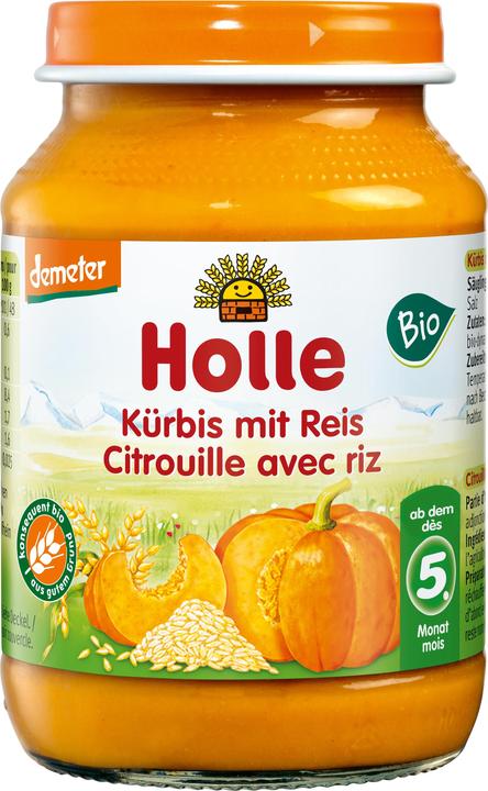 Immagine prodotto Holle Vaso di zucca con riso Biologico (190 g)