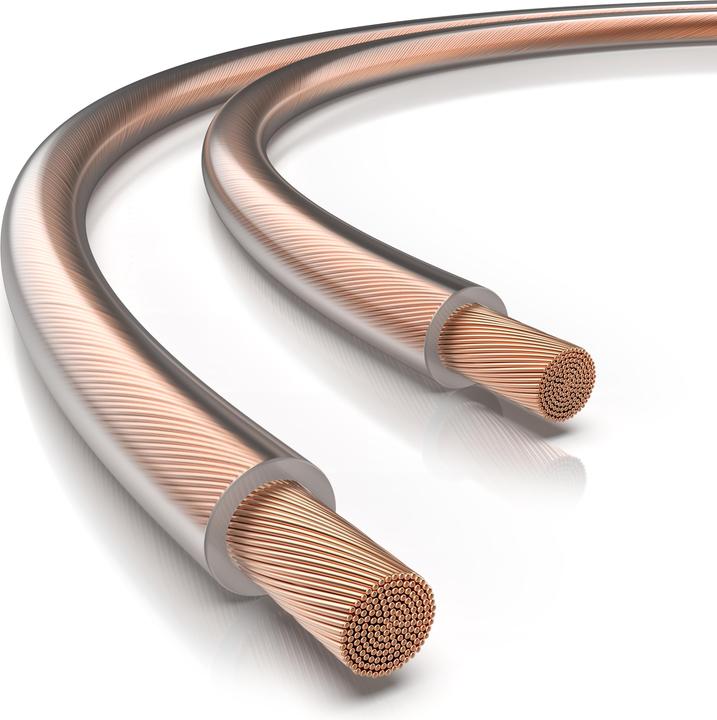 Produktbild Primewire Lautsprecherkabel OFC Kupfer 2 x 2,5 mm² Boxenkabel, Audio Kabel, Speaker Cable, LS Kabel (50 m, 2.50 mm²)