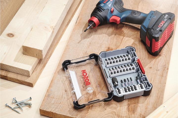 Produktbild Bosch Professional Zubehör Impact Control MultiConstruction und Schrauberbit-Set, 35-tlg. (Innensechsrund TX M20, Innensechsrund TX M30, Innensechsrund TX M15, Innensechsrund TX M25, Innensechsrund TX M40, Kreuz Phillips PH M1, Kreuz Phillips PH M2, Kreuz Pozidriv PZ M2, Kreuz Phillips PH M3, Kreuz Pozidriv PZ M3)