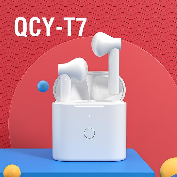 Produktbild QCY T7 Headset In-ear USB Type-C Bluetooth White (3.50 h, Kabellos)