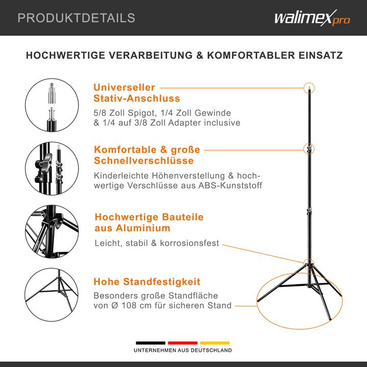 Actual product image Walimex pro 4er Set WT-806 (256 cm, 6 kg)
