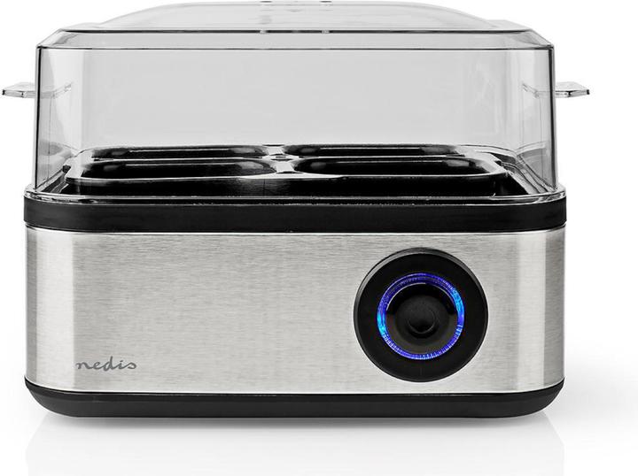 Immagine prodotto Nedis KAEB130EAL - Vařič na Vejce | 8 ks | 3 fáze | miska | 500 Wattů (Spina UE)