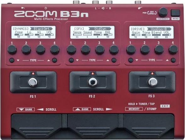 Produktbild Zoom B3n Multi-Effektgerät für Bass mit Kabel (Bass)
