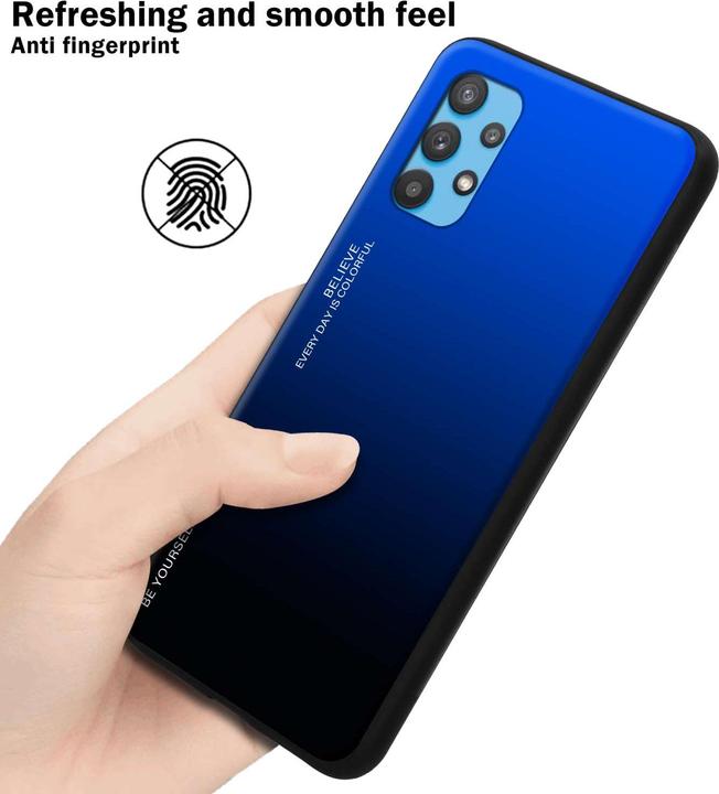 Immagine prodotto Cadorabo Custodia per Samsung Galaxy A32 5G TPU 2 Farben Glas (Samsung Galaxy A32 5G)