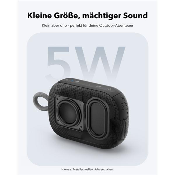 Actual product image soundcore Select 4 Go black (20 h, Rechargeable battery operated)