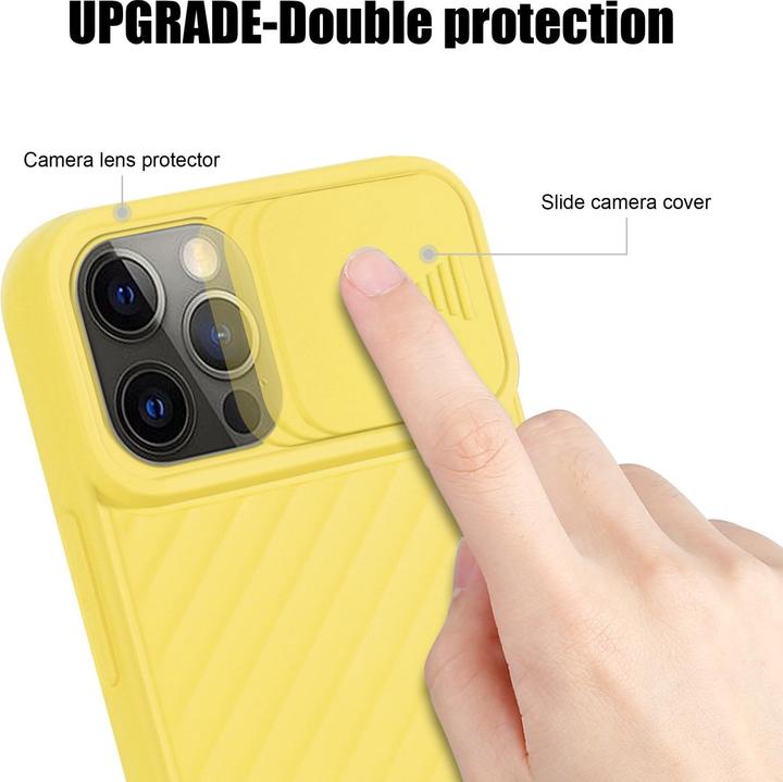 Immagine prodotto Cadorabo Cover in TPU con protezione della fotocamera (Apple iPhone 12 Pro Max)