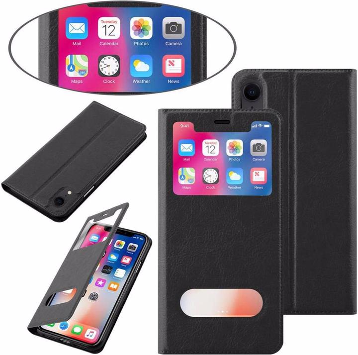 Produktbild Cadorabo Book mit View Doppelfenster Cover (Apple iPhone XR)