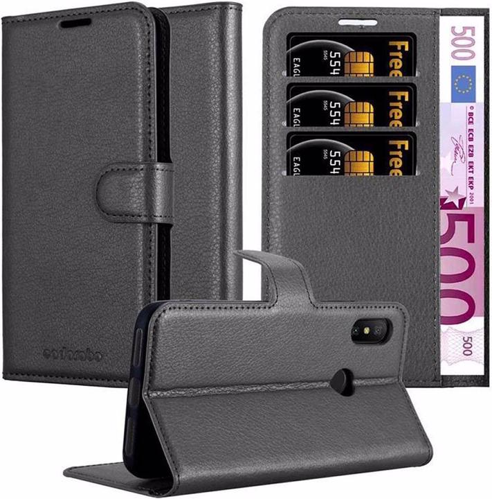 Actual product image Cadorabo Book with stand function cover (Xiaomi Redmi 6 Pro, Xiaomi Mi A2 Lite?)